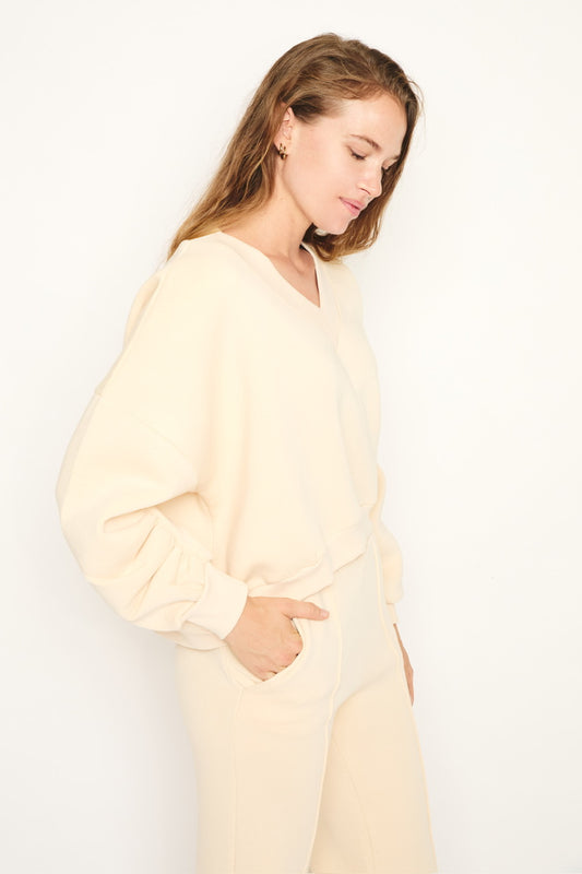RE/BORN Antwerp Athena sweater Crème