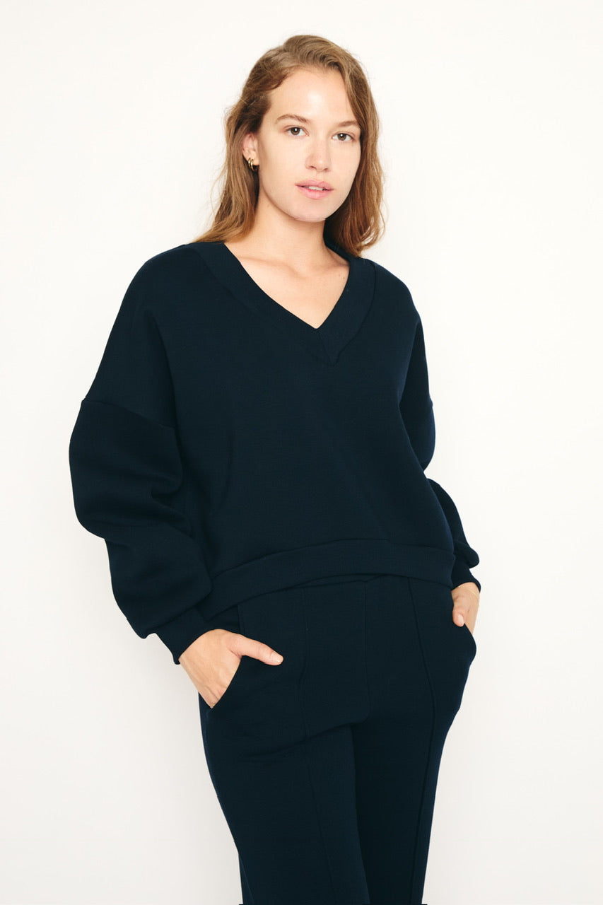 RE/BORN Antwerp Athena sweater Dark Blue