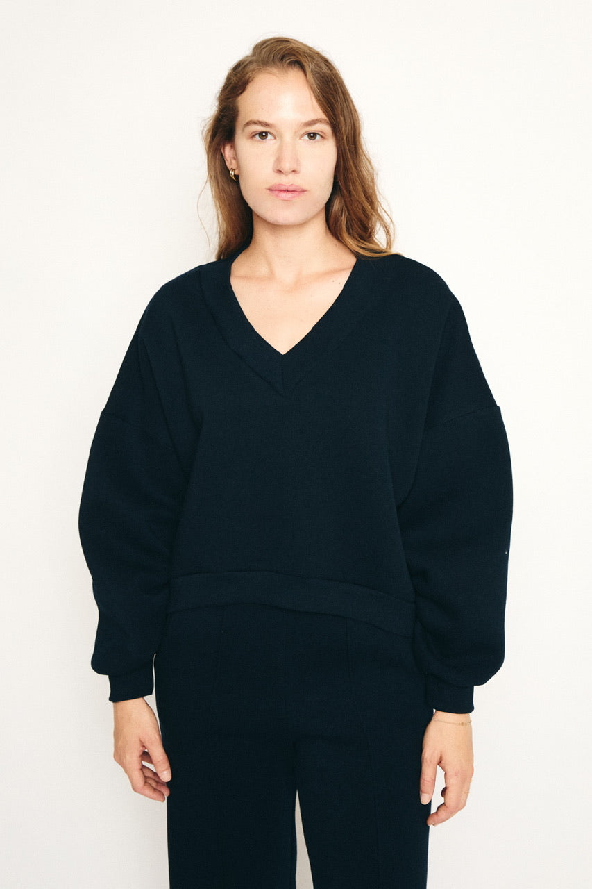 RE/BORN Antwerp Athena sweater Dark Blue