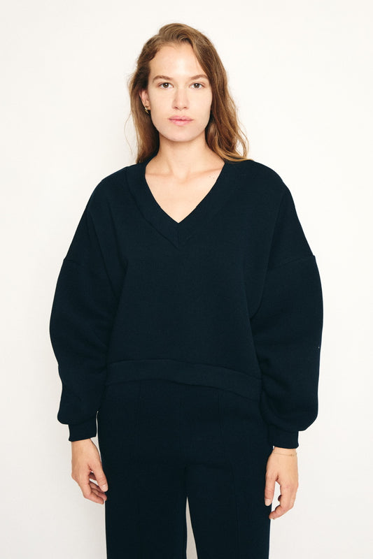RE/BORN Antwerp Athena sweater Dark Blue