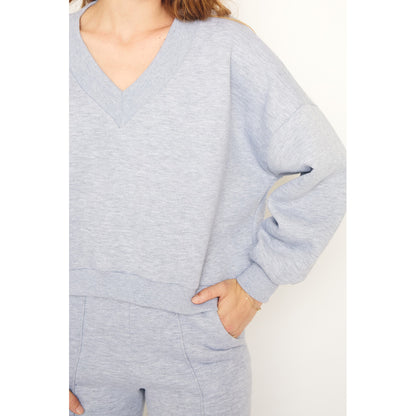 RE/BORN Antwerp Athena sweater Gray Melange