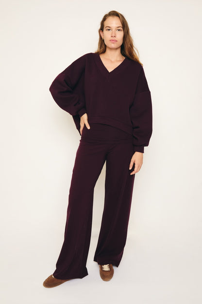 RE/BORN Antwerp Athena sweater Vino