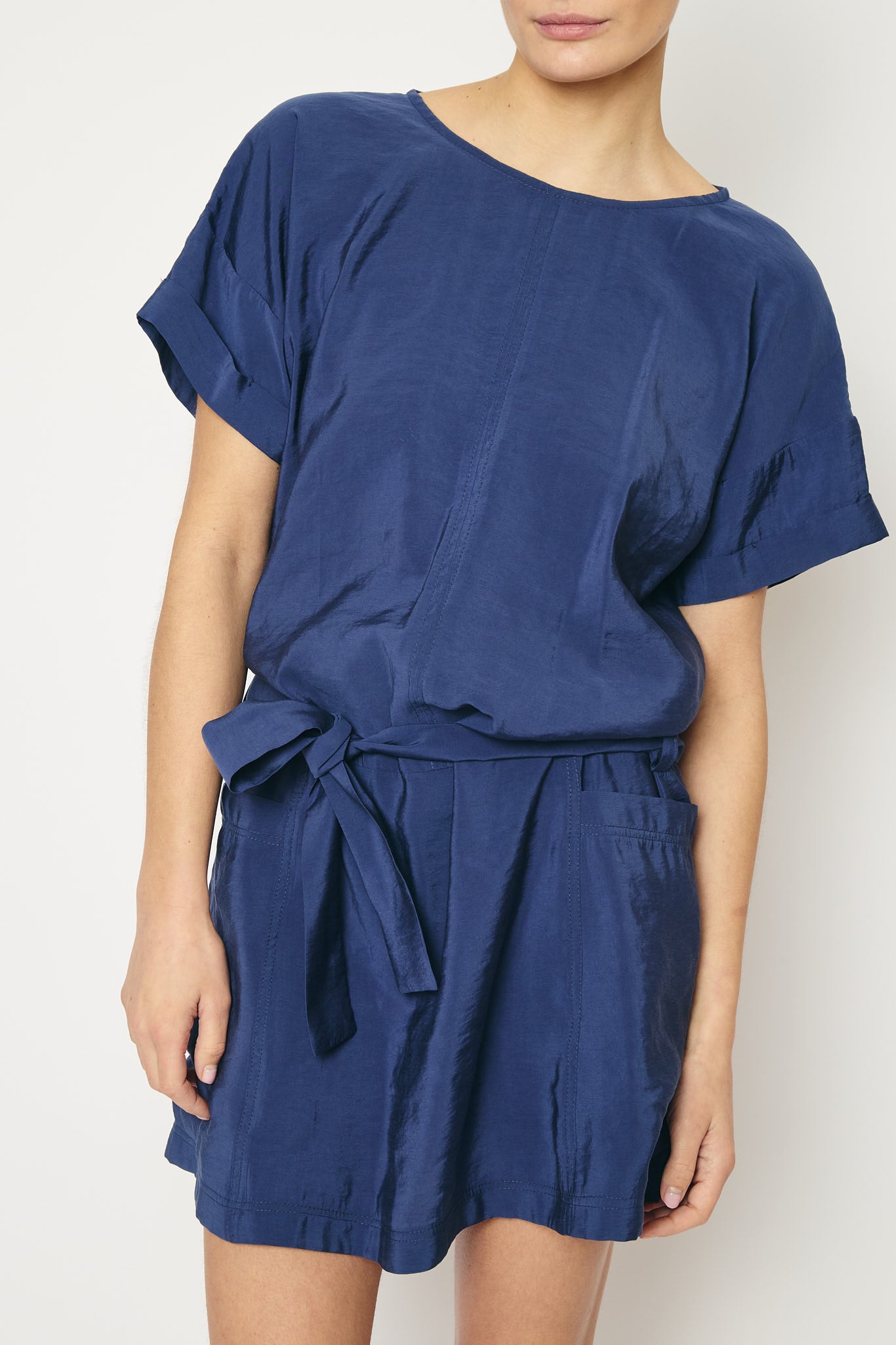 RE/BORN Antwerp Augusta dress Dark Blue