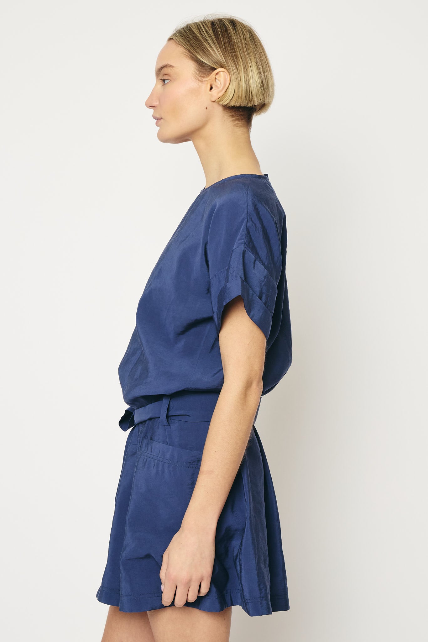 RE/BORN Antwerp Augusta dress Dark Blue