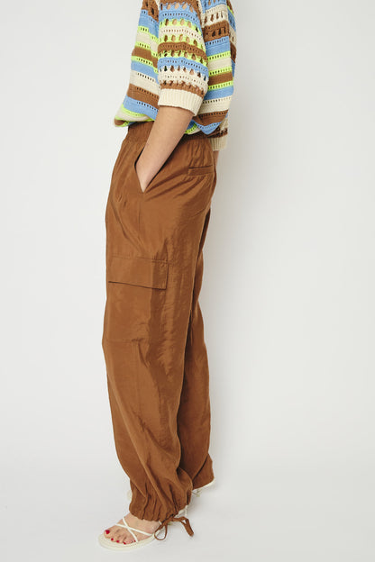 RE/BORN Antwerp Austin Casablanca Cupro trousers Camel
