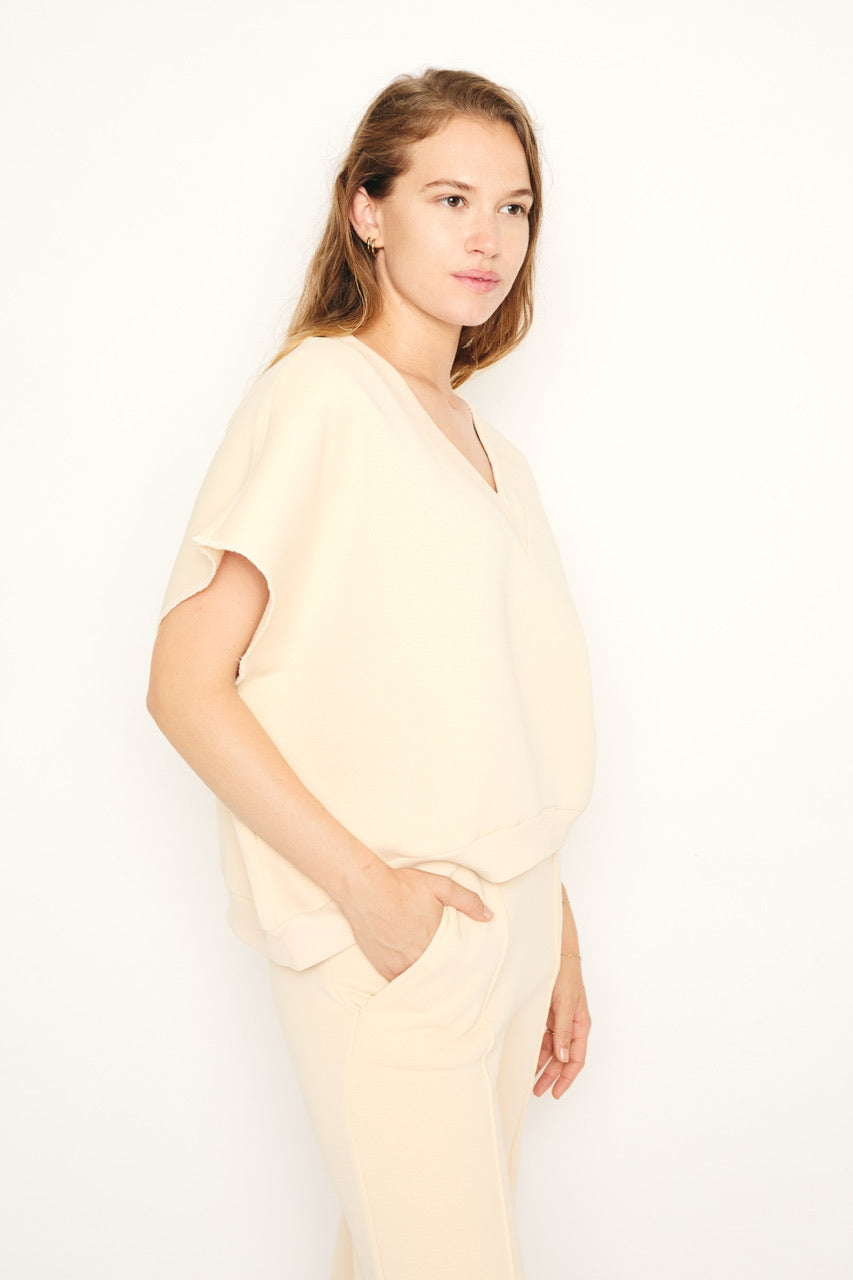 RE/BORN Antwerp Barcelona sweater Crème