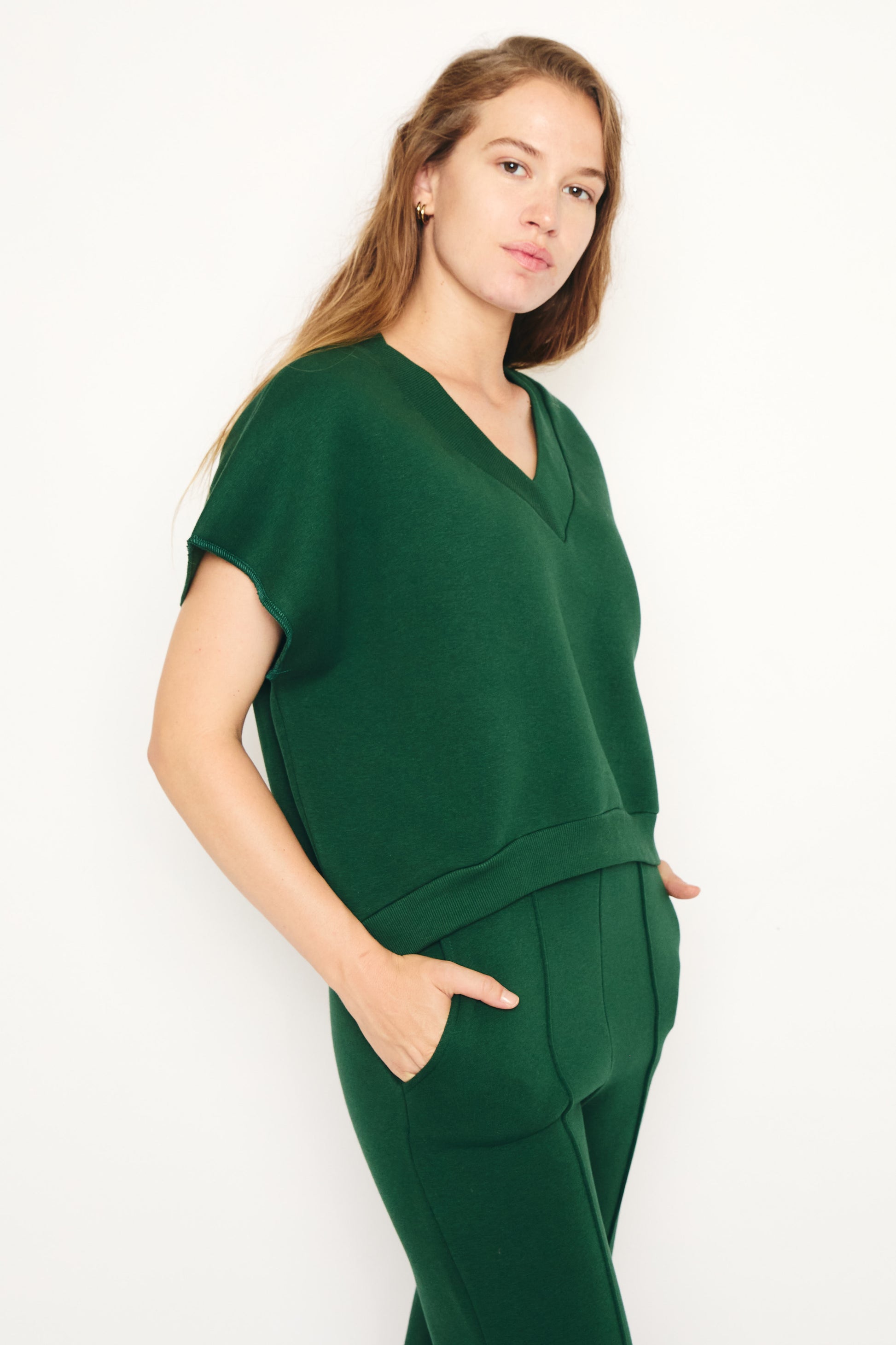 RE/BORN Antwerp Barcelona sweater Forest Green