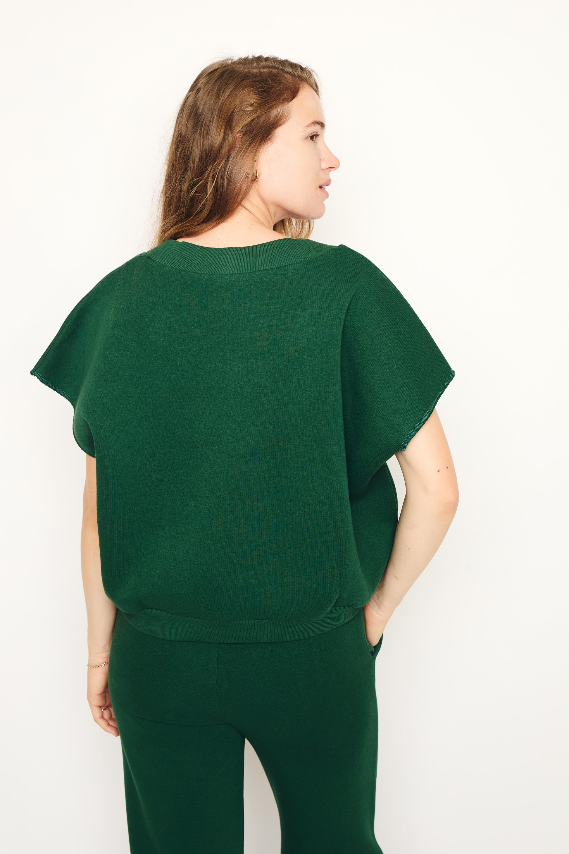 RE/BORN Antwerp Barcelona sweater Forest Green