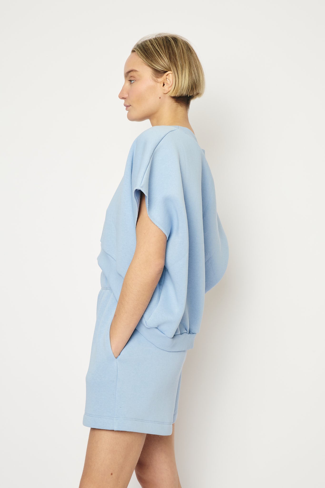 RE/BORN Antwerp Barcelona sweater Light Blue