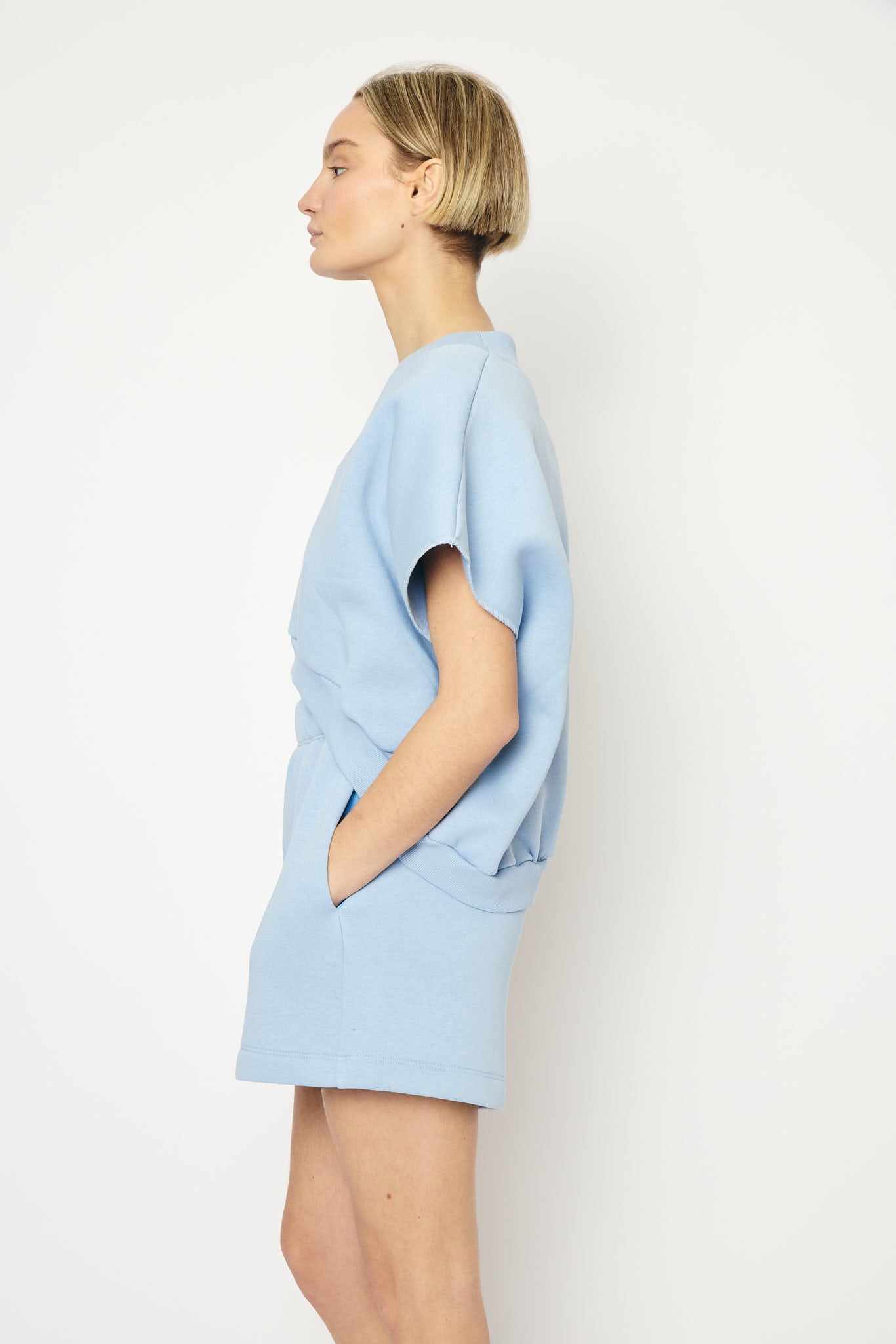 RE/BORN Antwerp Barcelona sweater Light Blue