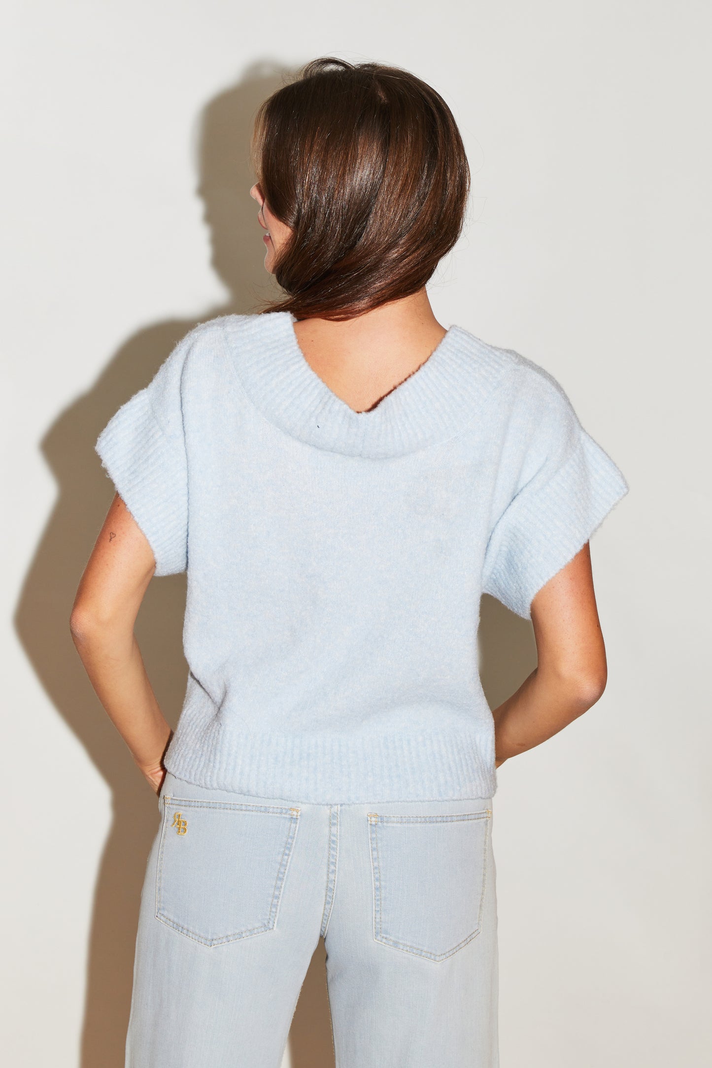 RE/BORN Antwerp Bibi sweater Light Blue