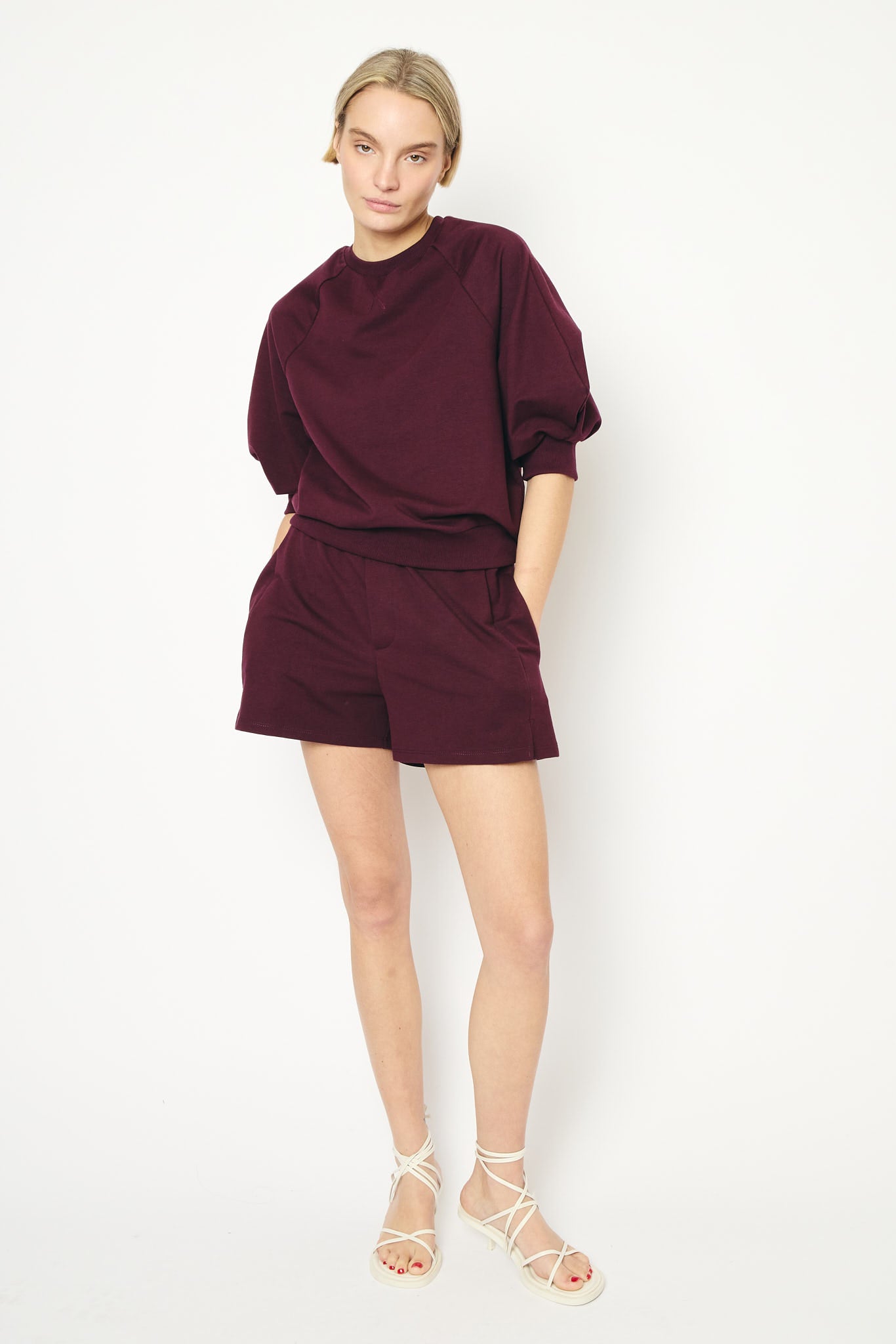 RE/BORN Antwerp Caliste sweater Vino