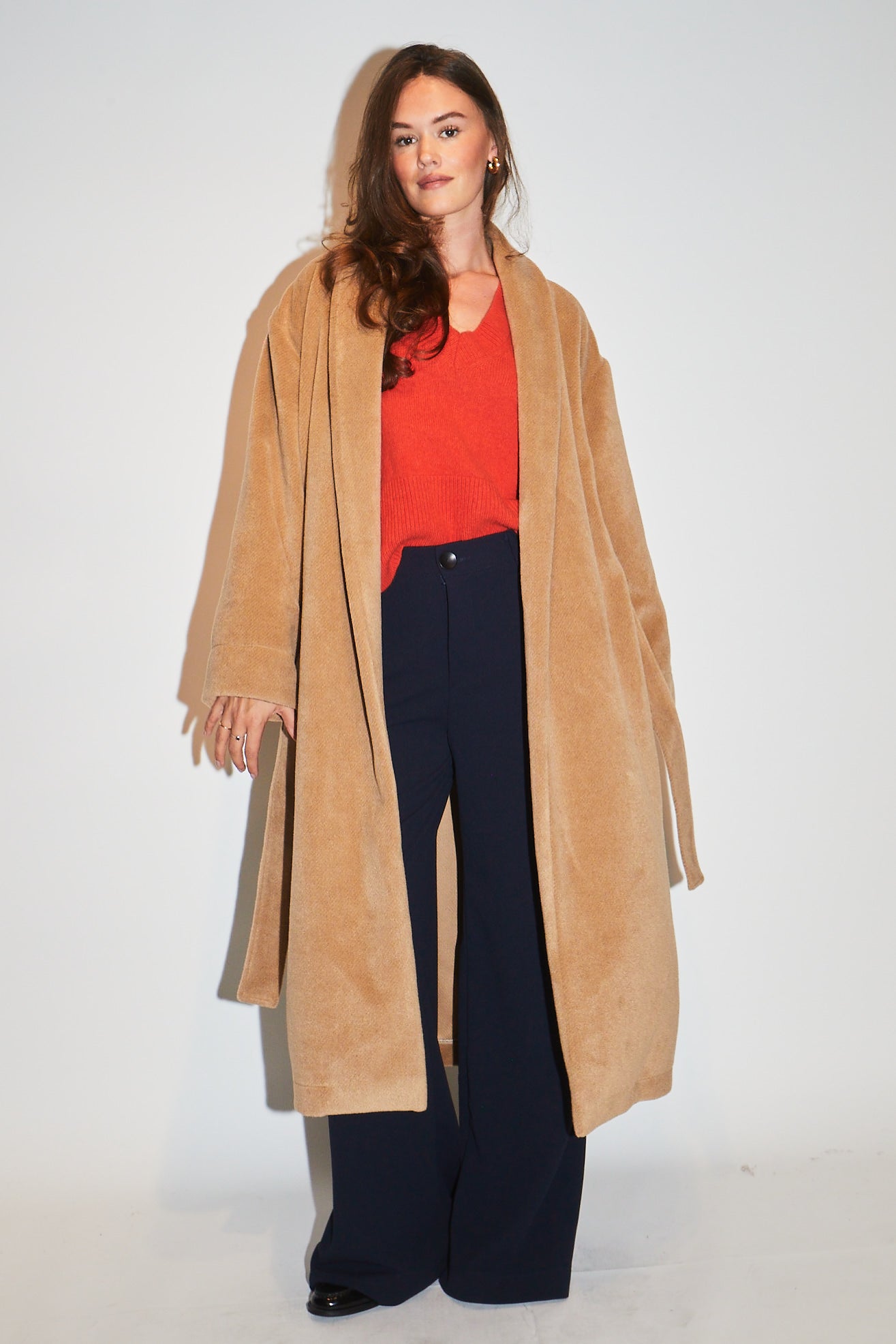 RE/BORN Antwerp Canella (mantel) coat Camel