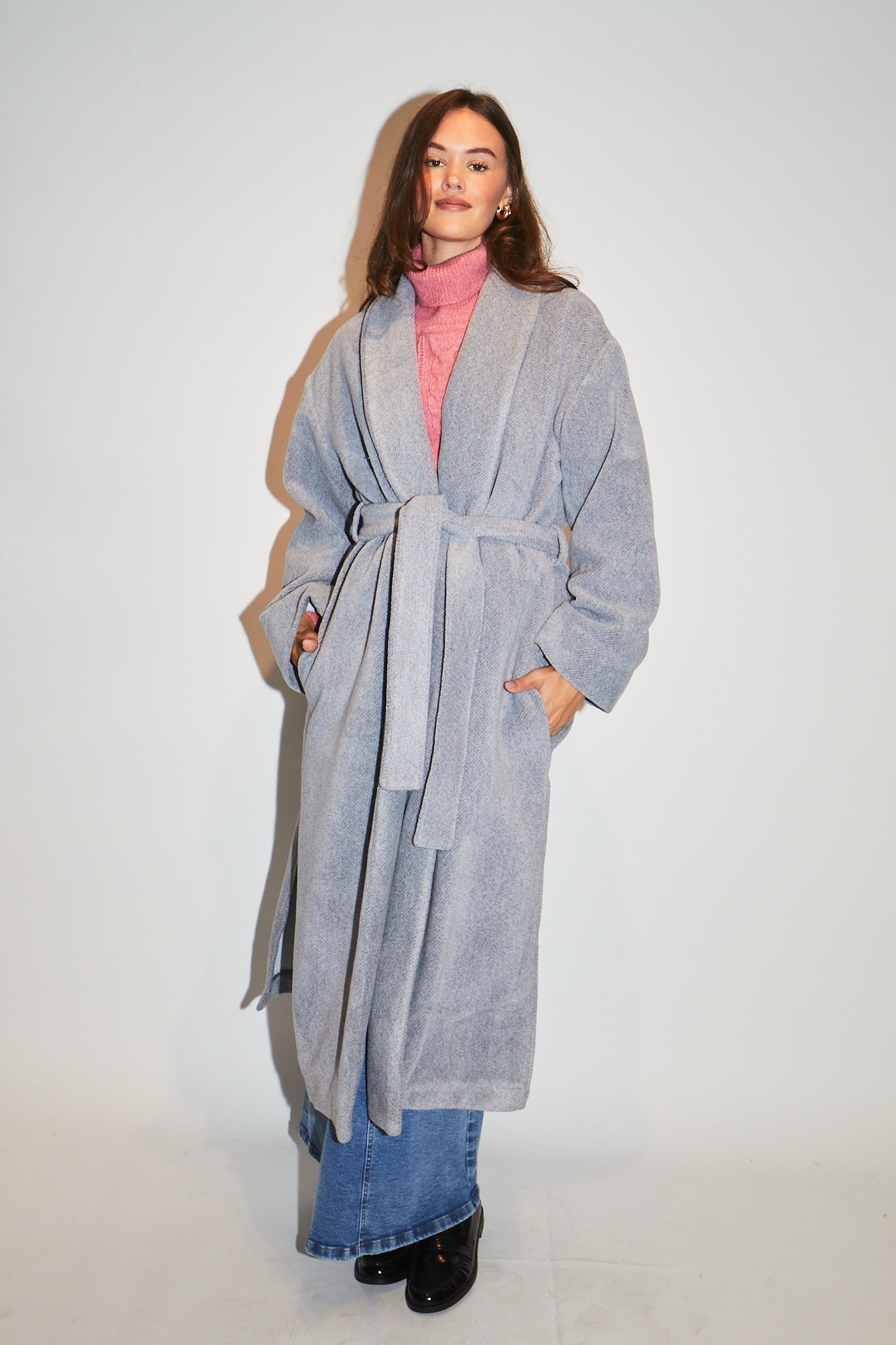 RE/BORN Antwerp Canella (mantel) coat Gray