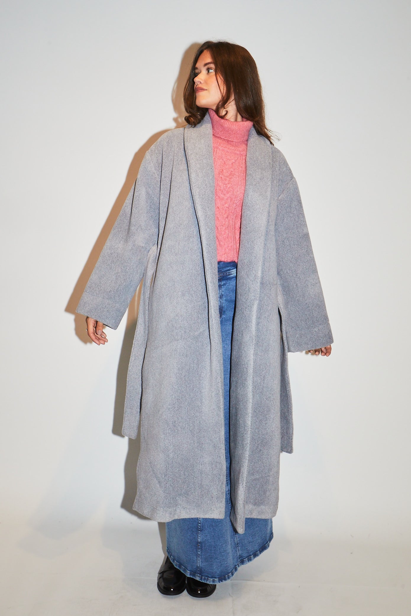 RE/BORN Antwerp Canella (mantel) coat Gray