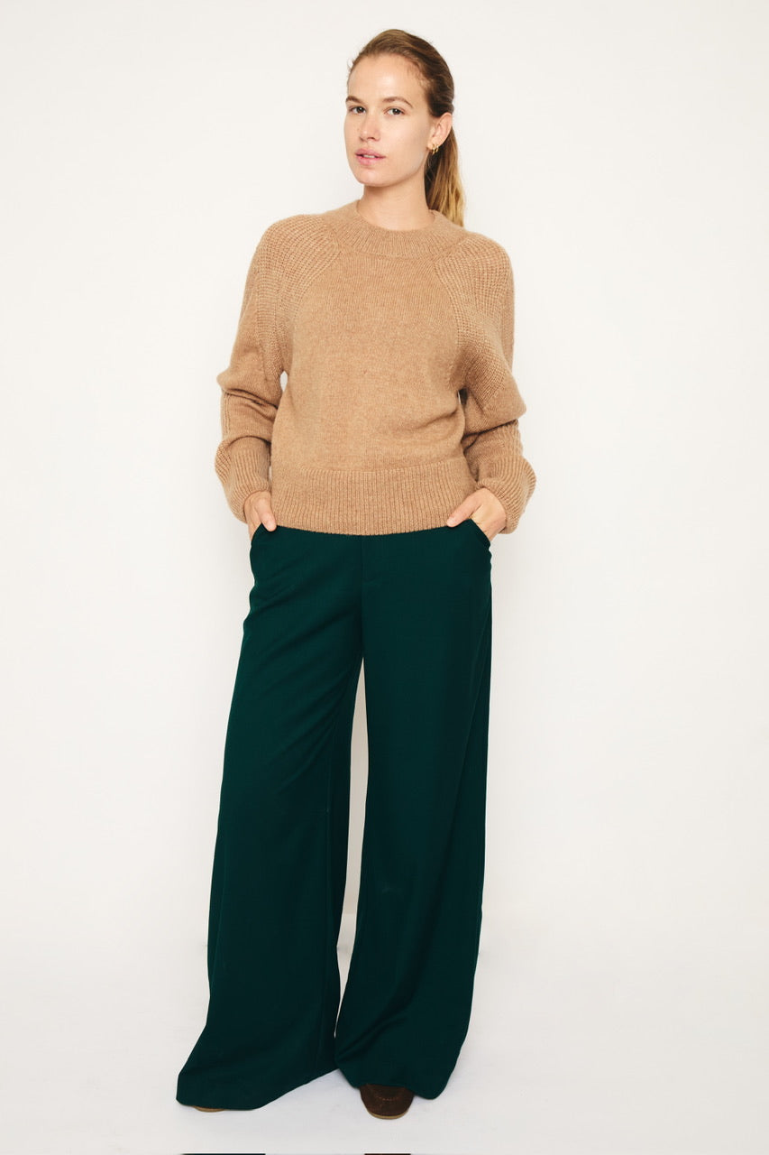 RE/BORN Antwerp Charlie Viscose trousers Forest Green