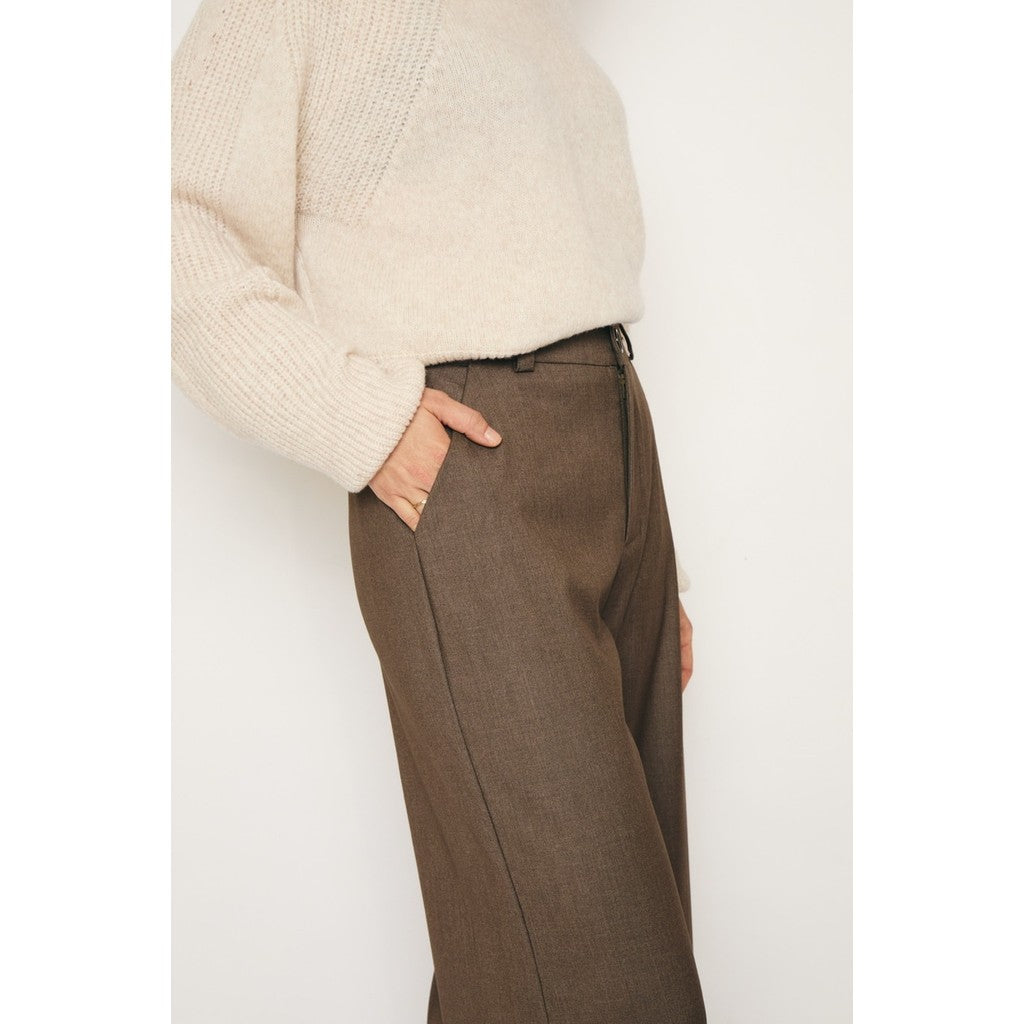 RE/BORN Antwerp Charlie Viscose trousers Taupe