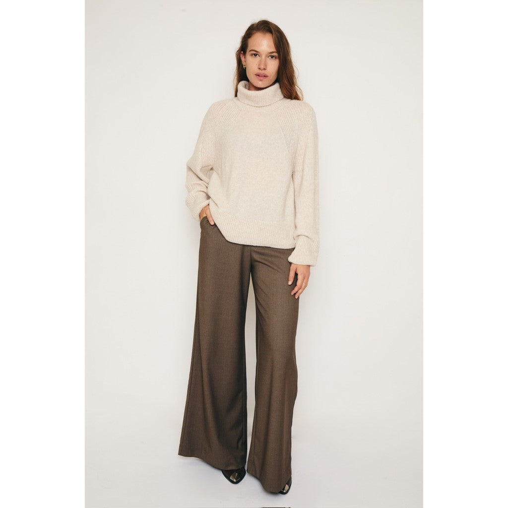 RE/BORN Antwerp Charlie Viscose trousers Taupe