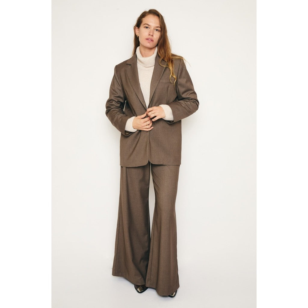 RE/BORN Antwerp Charlie Viscose trousers Taupe