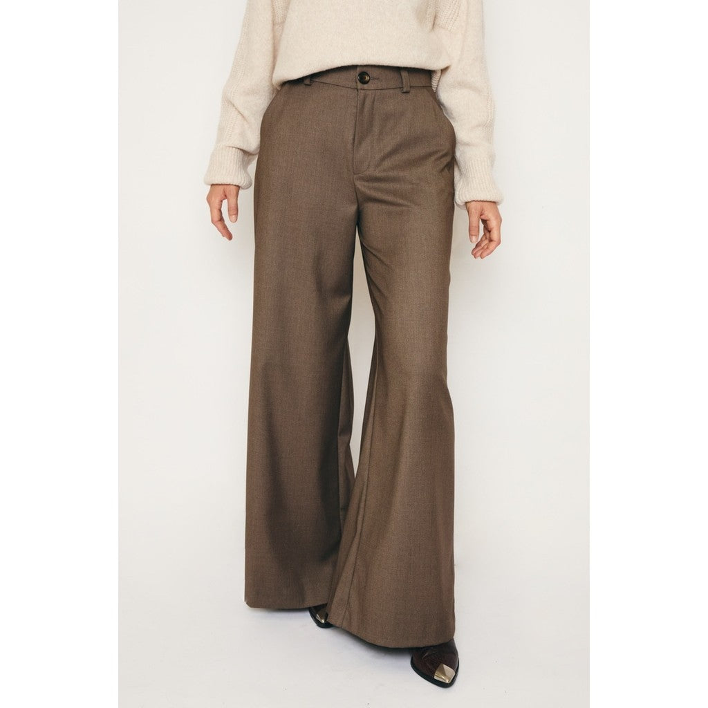 RE/BORN Antwerp Charlie Viscose trousers Taupe
