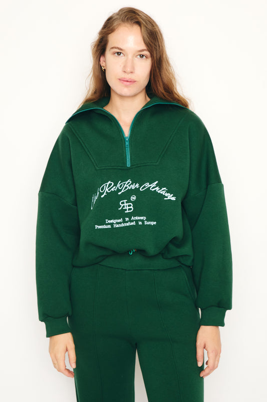RE/BORN Antwerp Chelsea sweater Forest Green