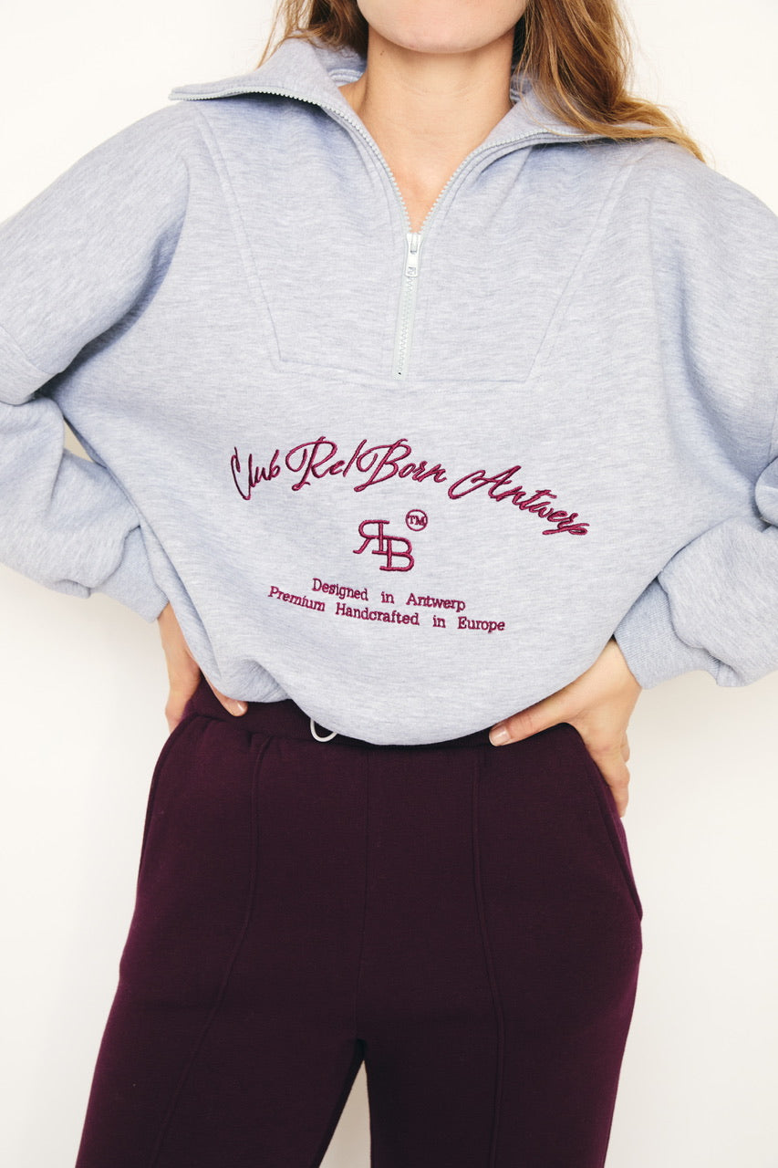 RE/BORN Antwerp Chelsea sweater Gray Melange