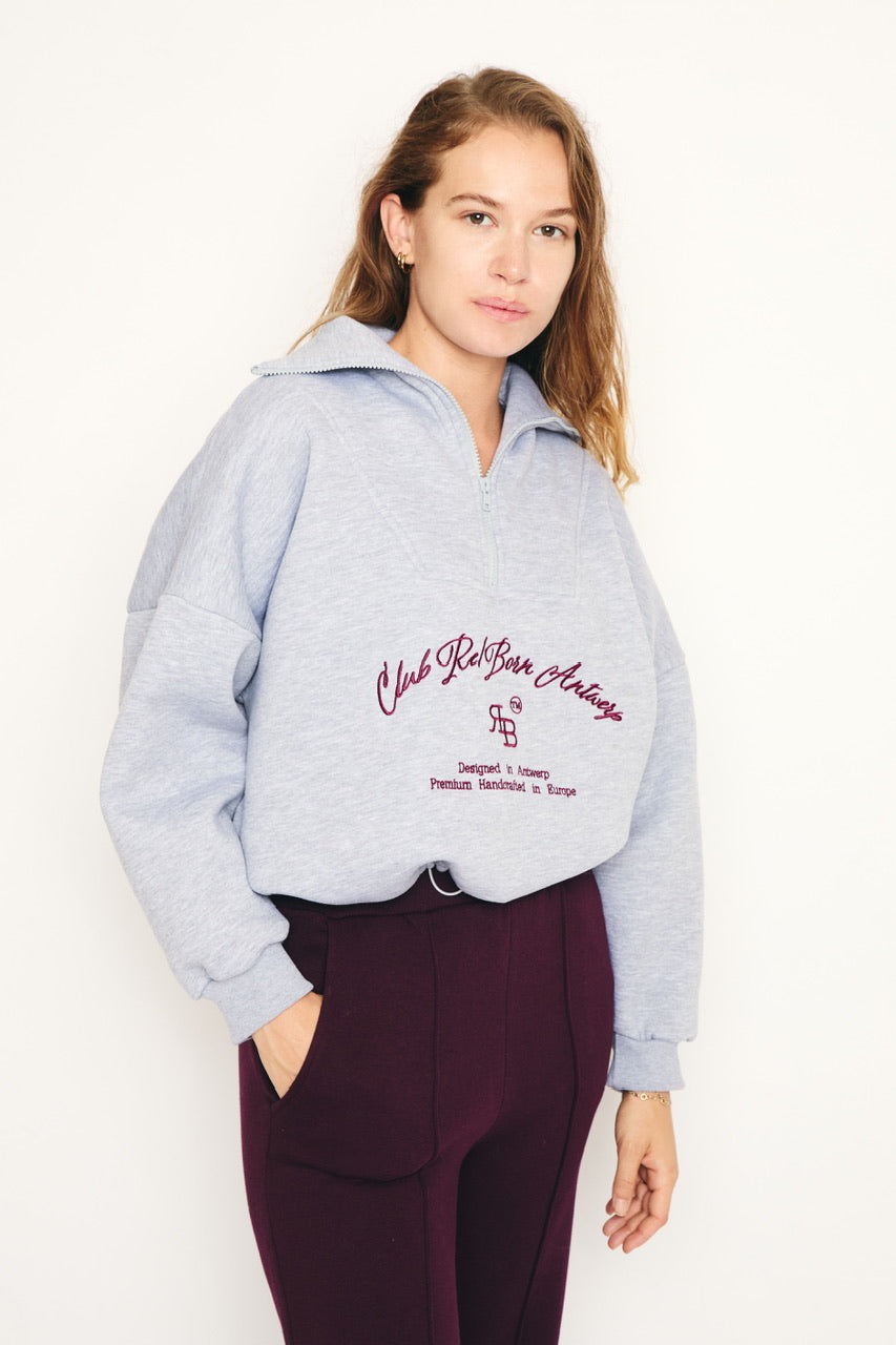 RE/BORN Antwerp Chelsea sweater Gray Melange