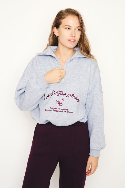 RE/BORN Antwerp Chelsea sweater Gray Melange