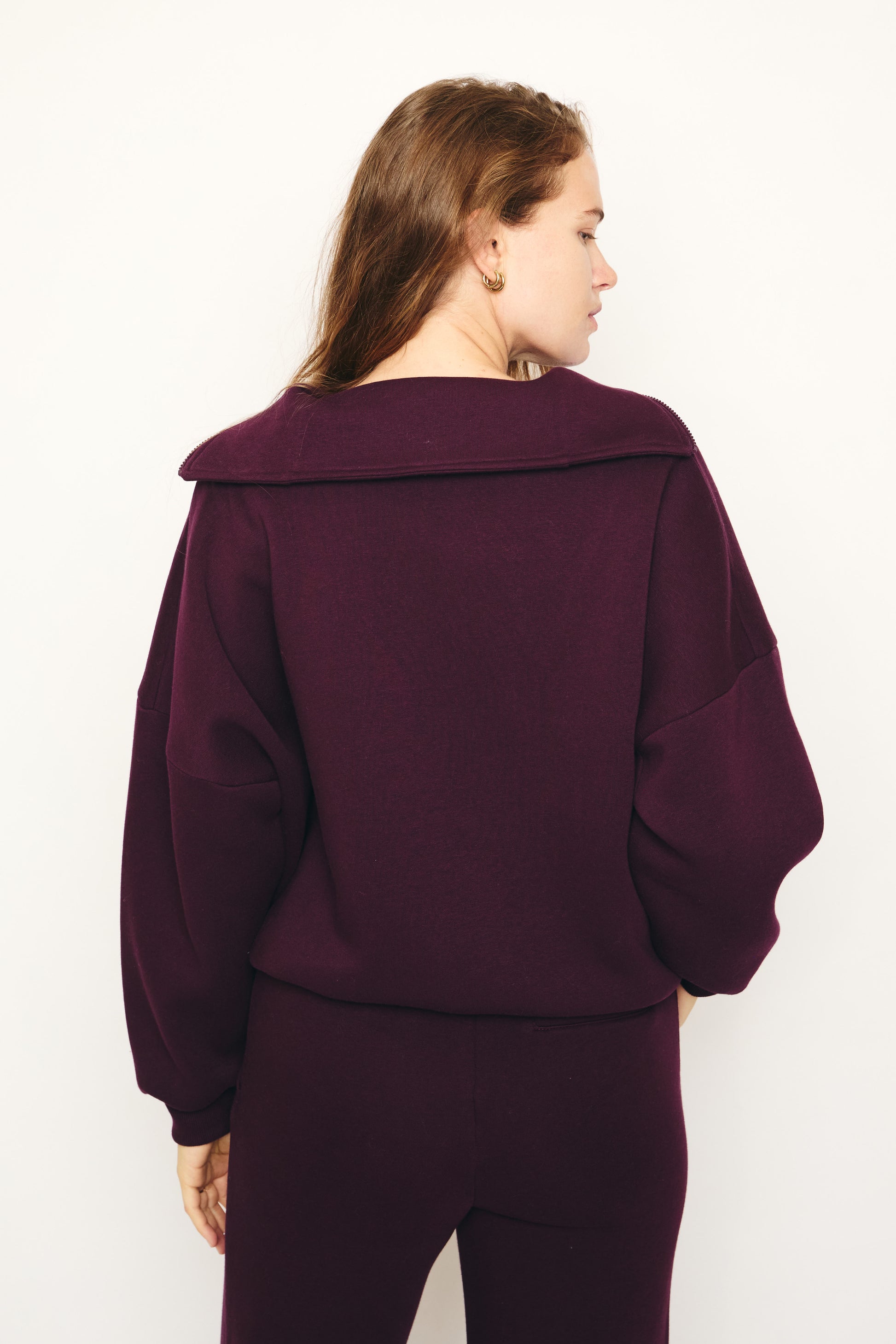 RE/BORN Antwerp Chelsea sweater Vino