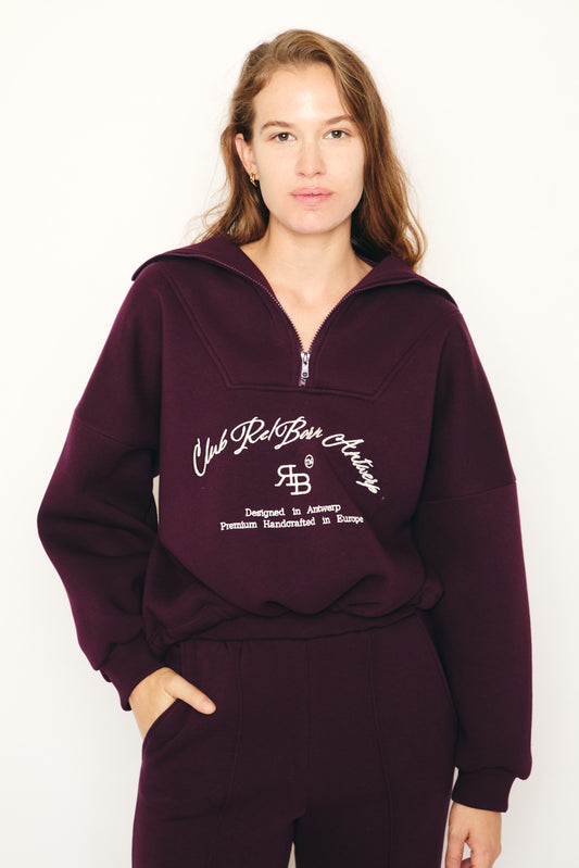 RE/BORN Antwerp Chelsea sweater Vino