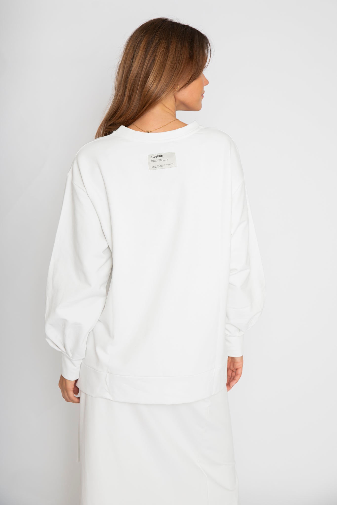 RE/BORN Antwerp Chloe sweater Offwhite