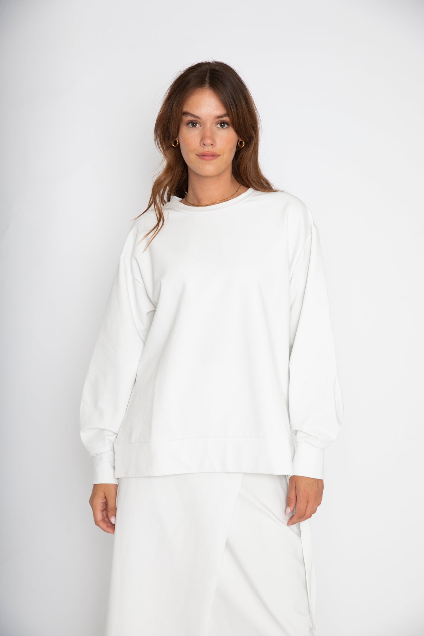 RE/BORN Antwerp Chloe sweater Offwhite