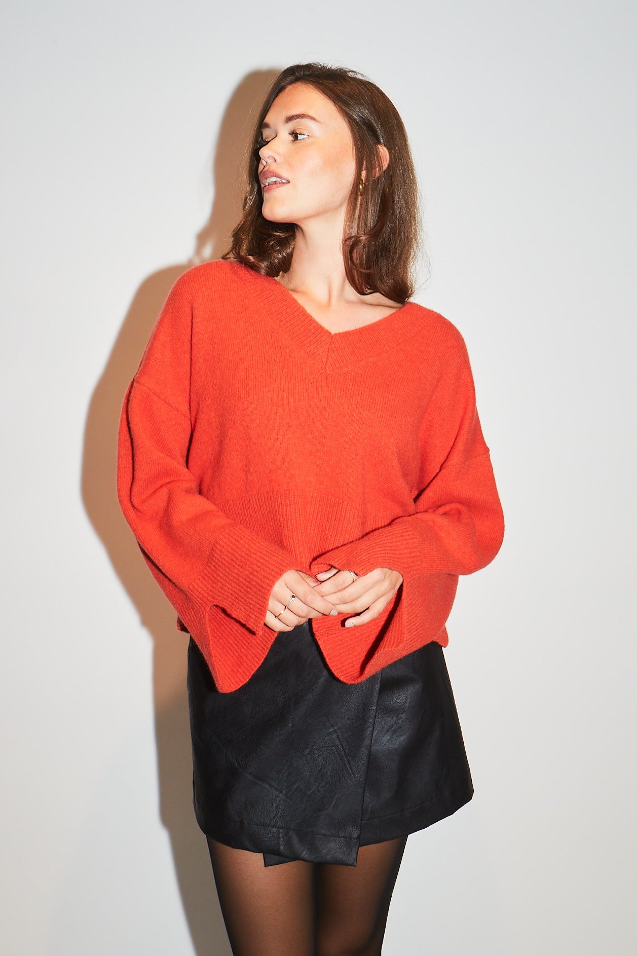 RE/BORN Antwerp Ciel skirt Black
