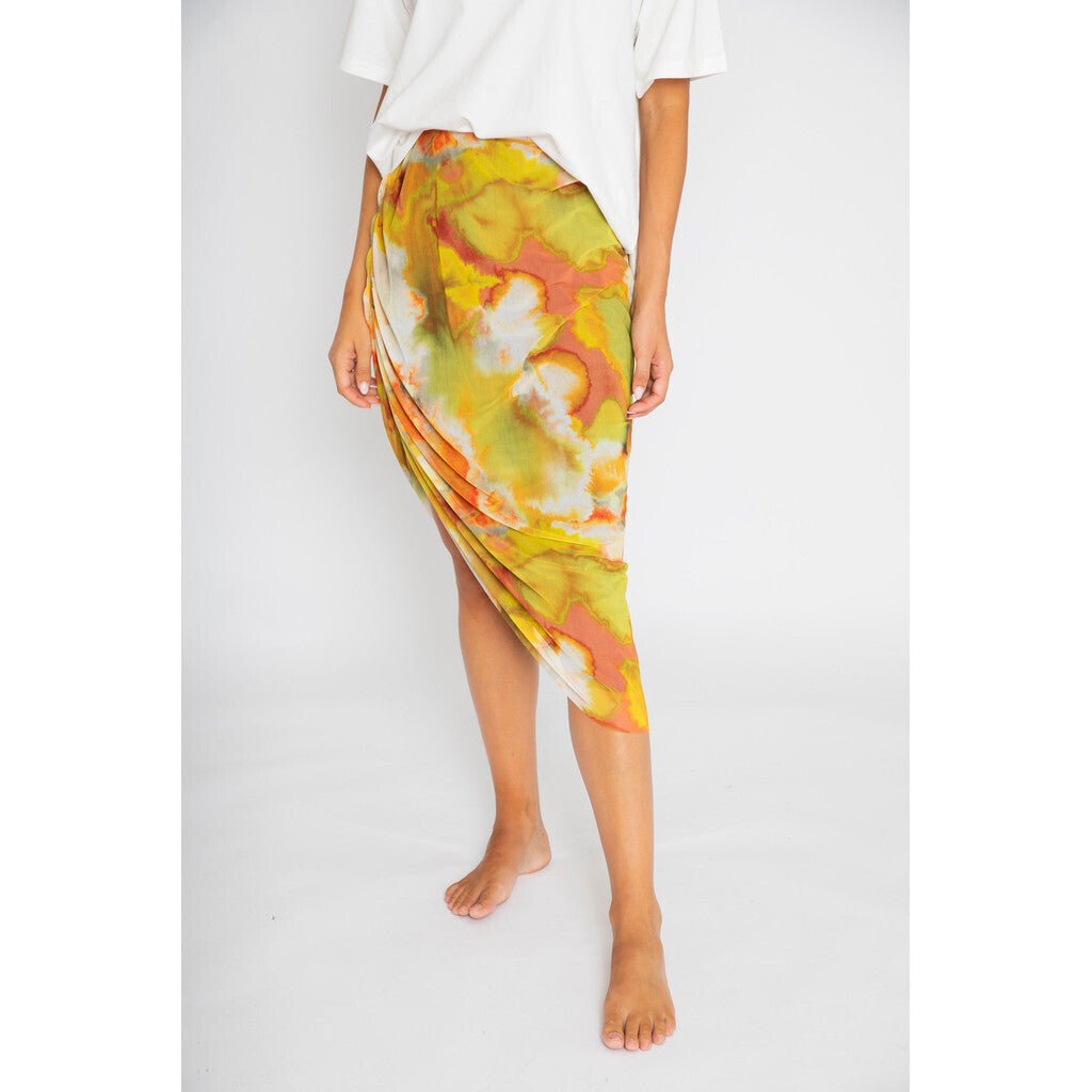 RE/BORN Antwerp Cosette skirt Multi Green