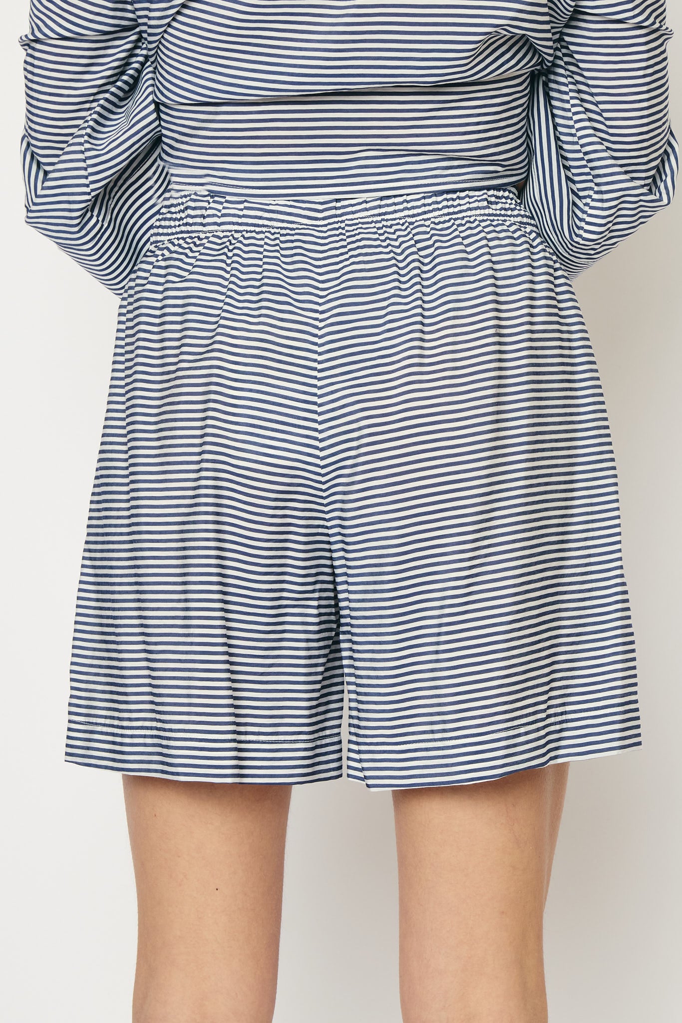 RE/BORN Antwerp Dea Cotton stripe trousers Dark Blue