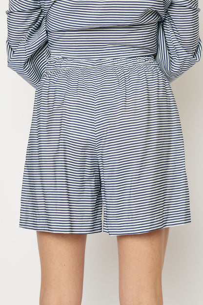 RE/BORN Antwerp Dea Cotton stripe trousers Dark Blue