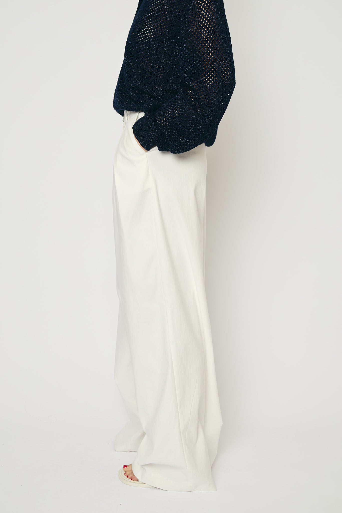 RE/BORN Antwerp Diega trousers White