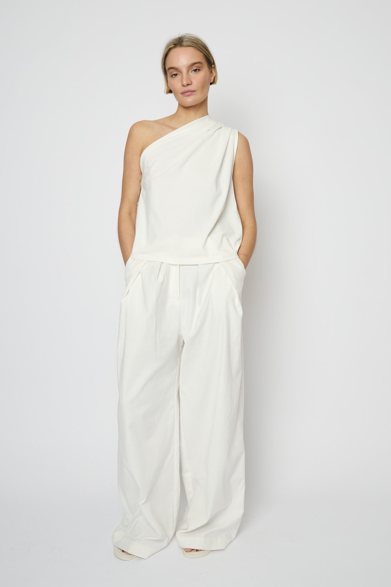RE/BORN Antwerp Diega trousers White
