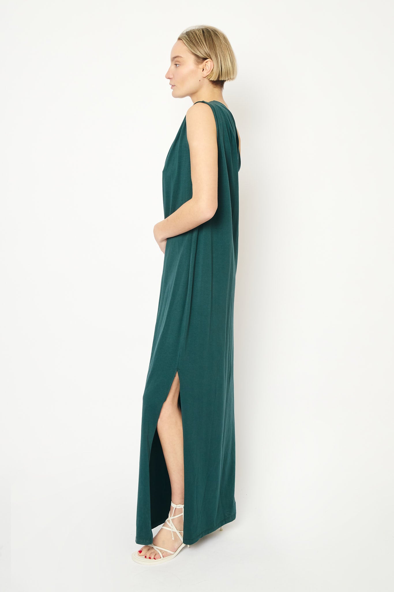 RE/BORN Antwerp Due dress Forest Green