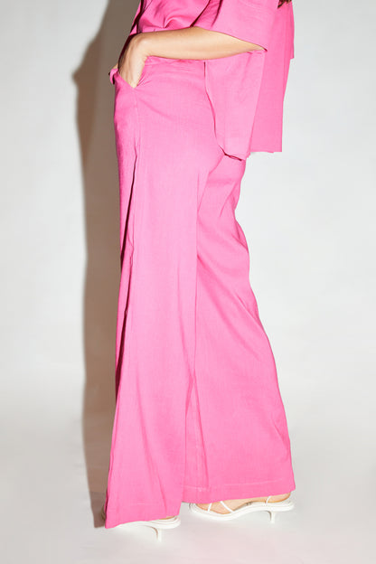 RE/BORN Antwerp Eleanor trousers Fuxia