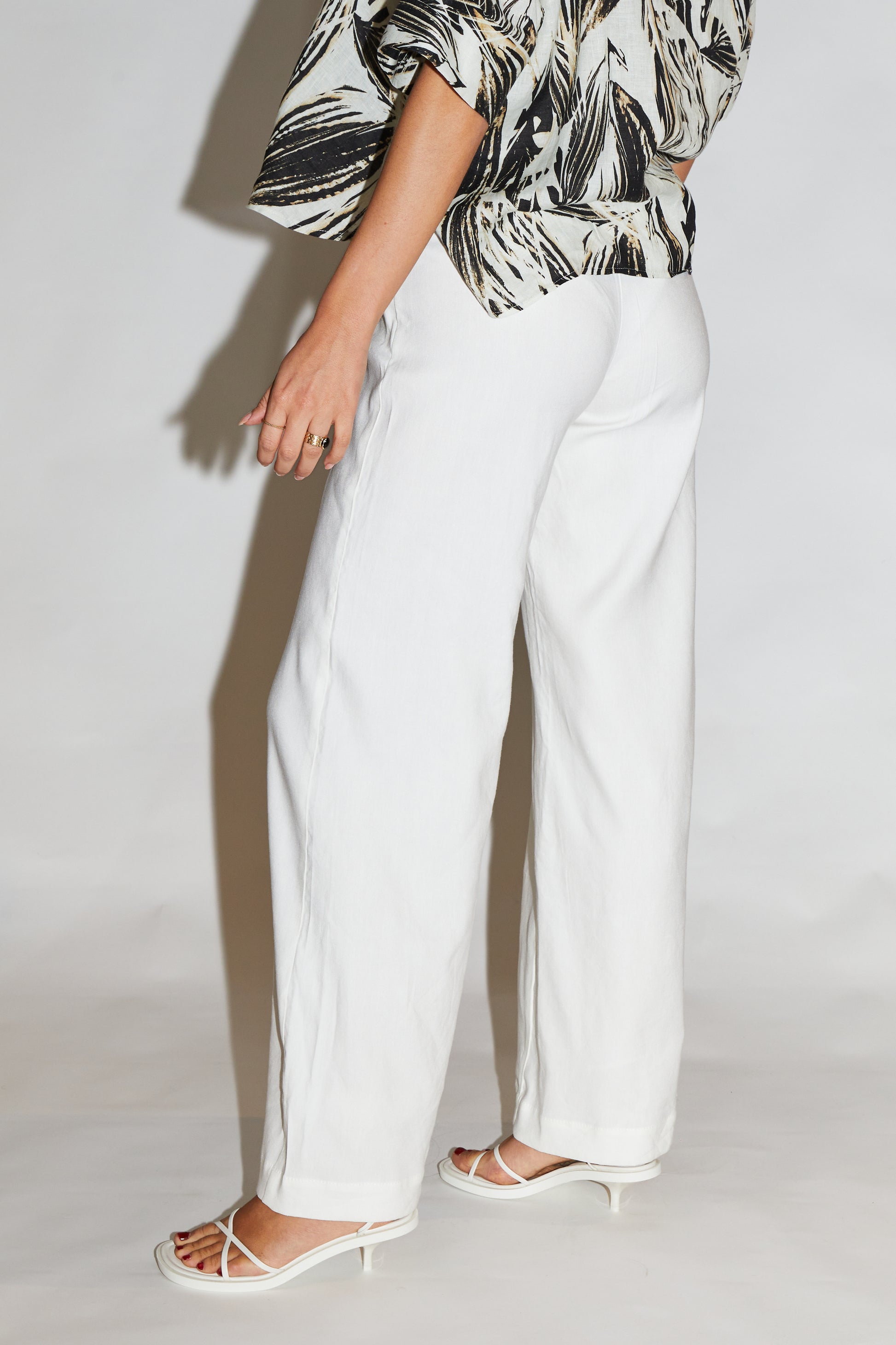 RE/BORN Antwerp Eleanor trousers Offwhite