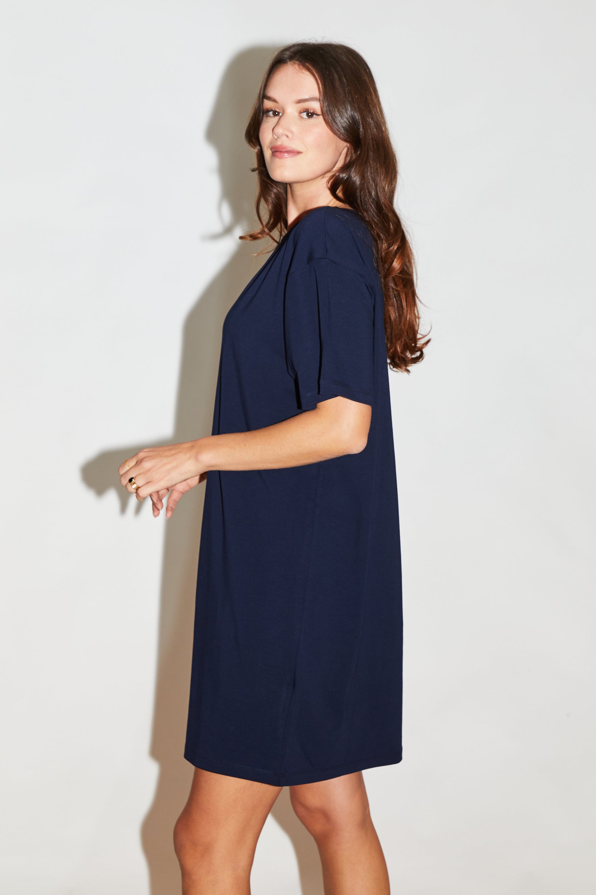 RE/BORN Antwerp Ella dress Dark Blue