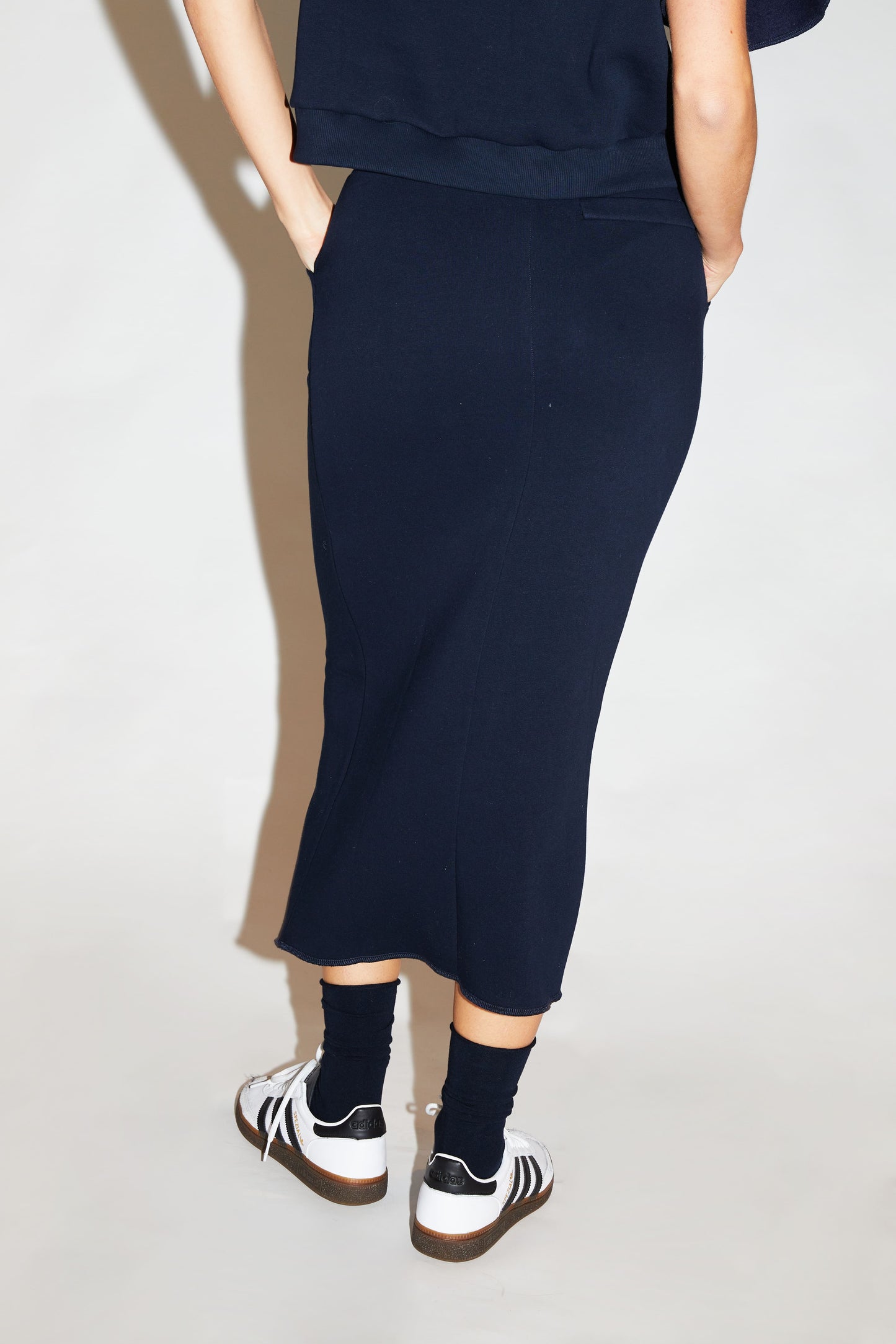 RE/BORN Antwerp Estelle skirt Dark Blue