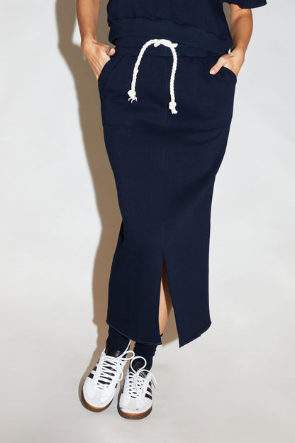 RE/BORN Antwerp Estelle skirt Dark Blue