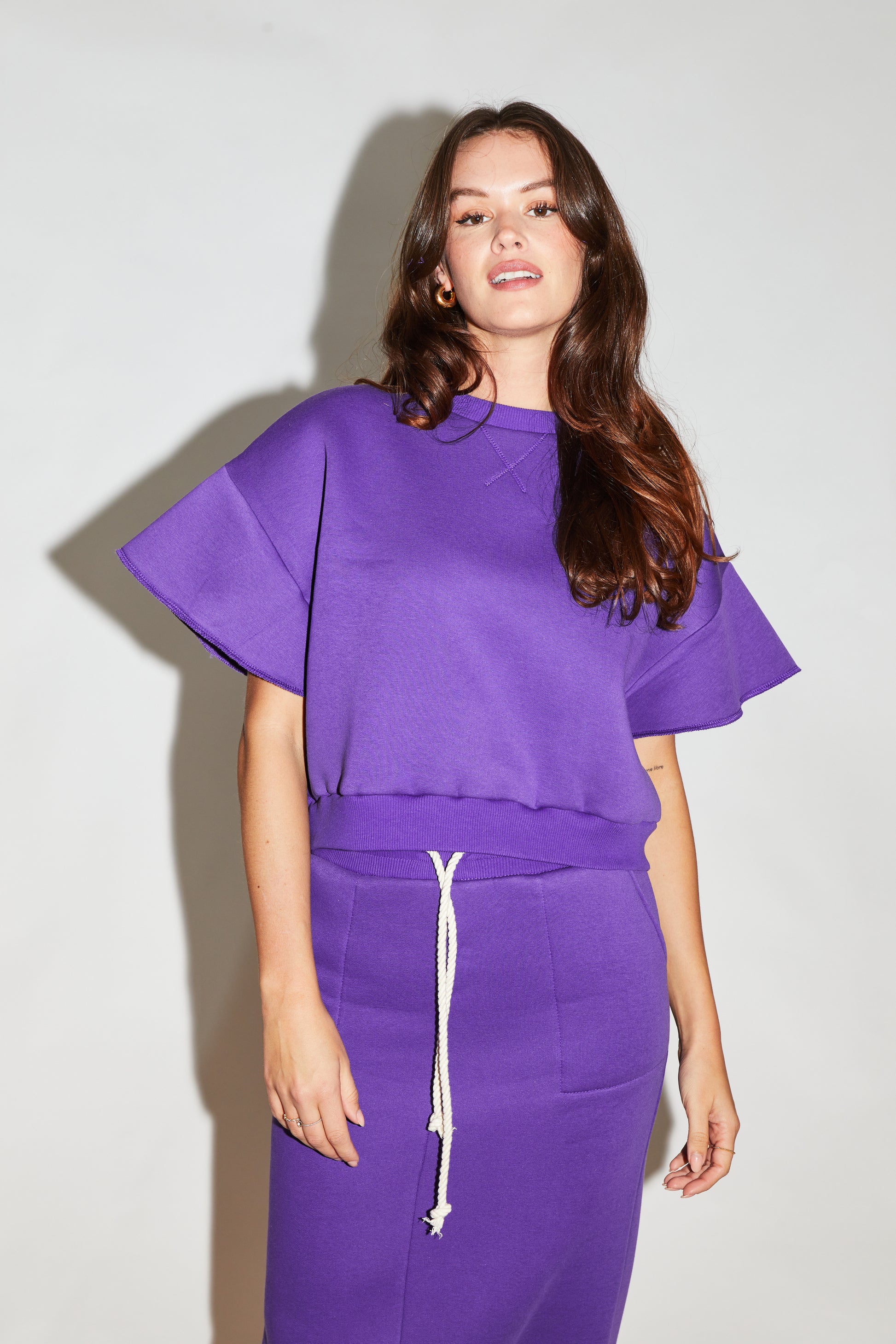 RE/BORN Antwerp Estelle skirt Purple