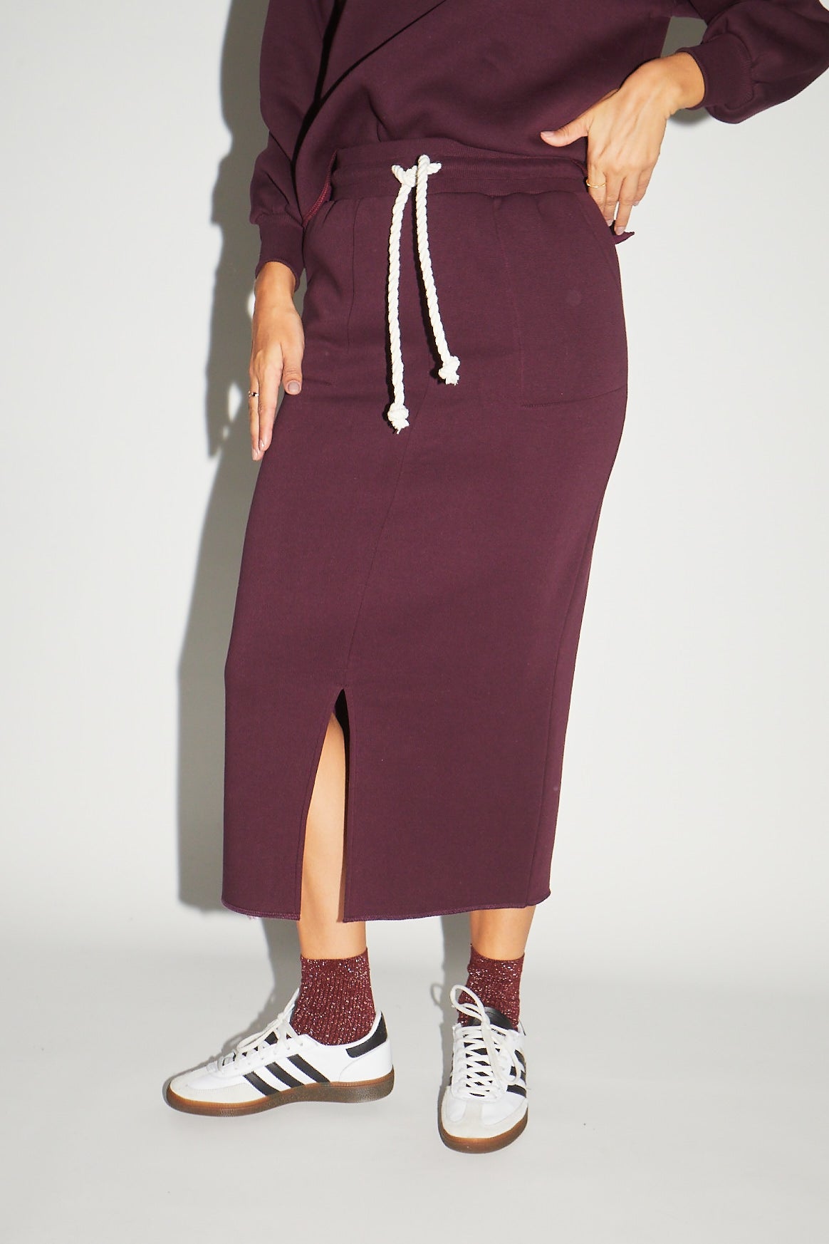 RE/BORN Antwerp Estelle skirt Vino