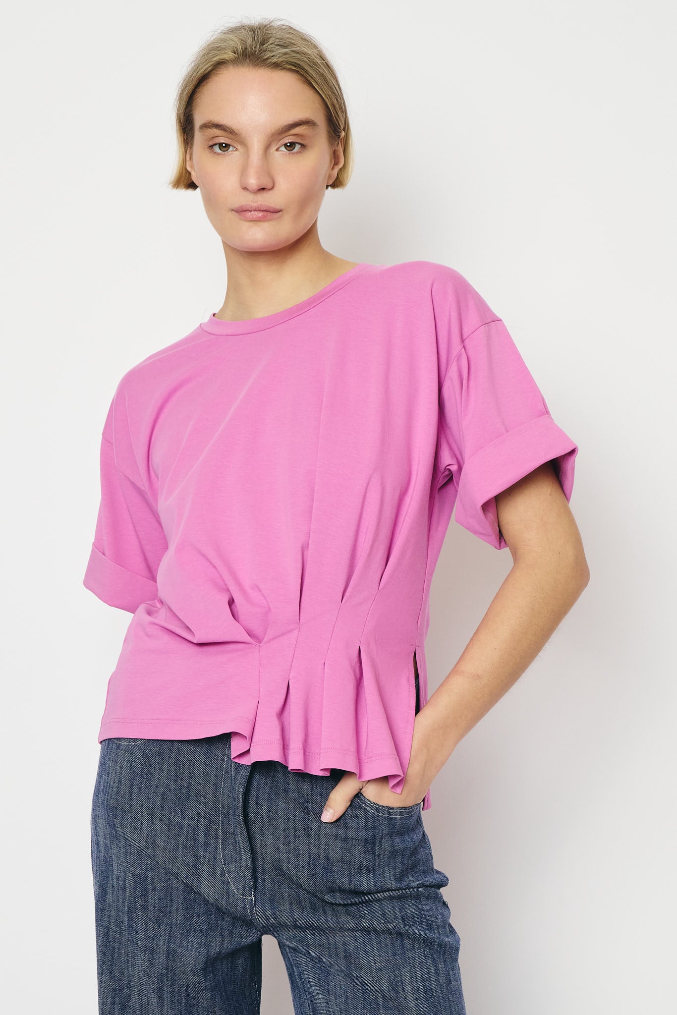 RE/BORN Antwerp Gabrielle t-shirt Berry Pink