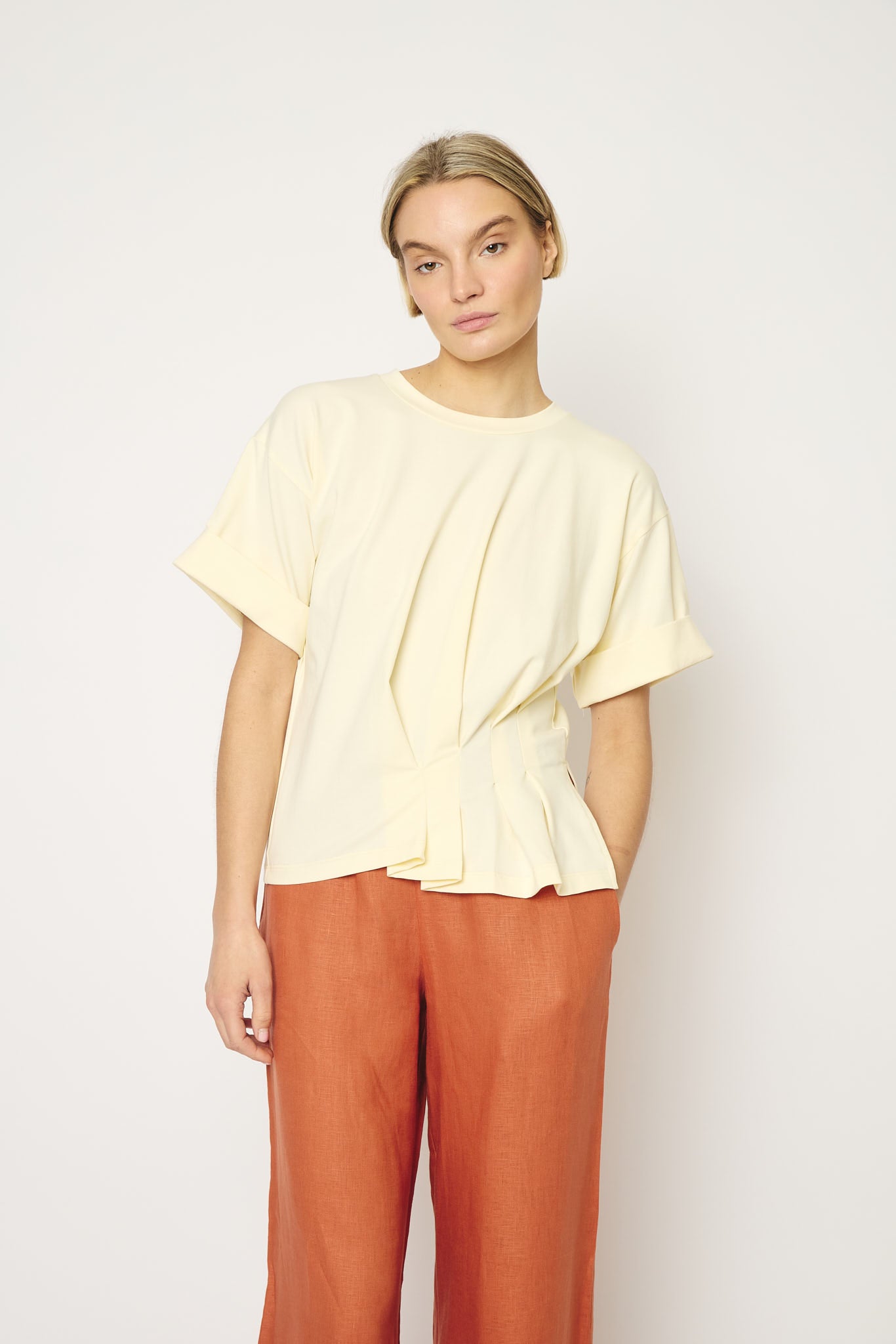 RE/BORN Antwerp Gabrielle t-shirt Butter