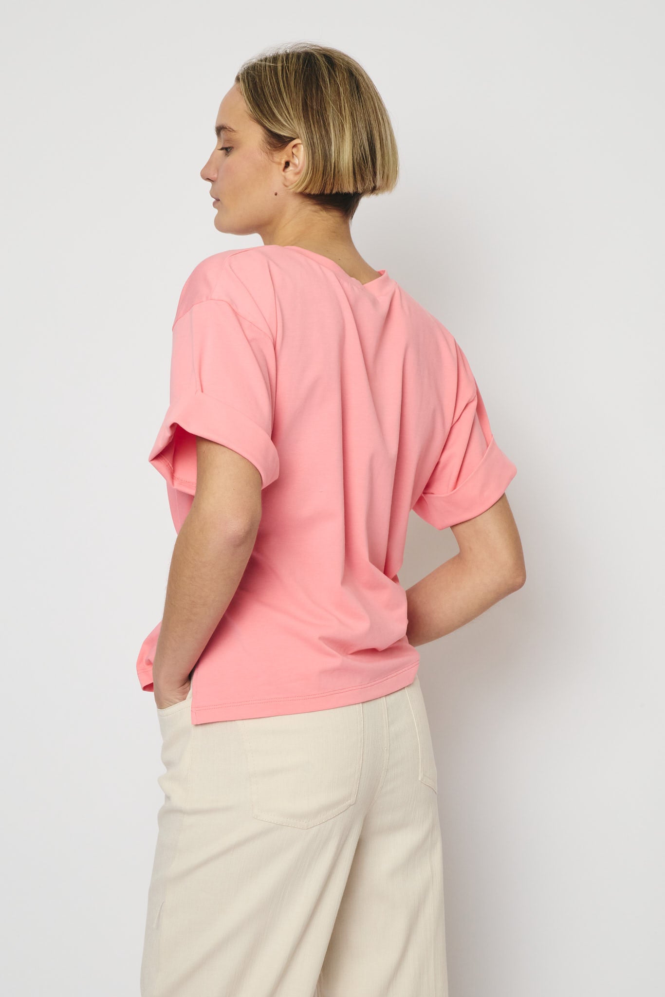 RE/BORN Antwerp Gabrielle t-shirt Soft Pink