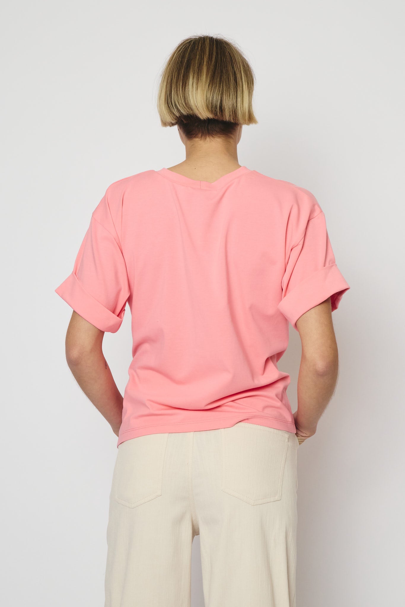 RE/BORN Antwerp Gabrielle t-shirt Soft Pink